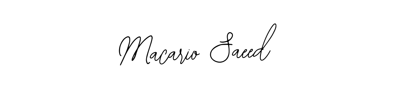 Macario Saeed stylish signature style. Best Handwritten Sign (Bearetta-2O07w) for my name. Handwritten Signature Collection Ideas for my name Macario Saeed. Macario Saeed signature style 12 images and pictures png