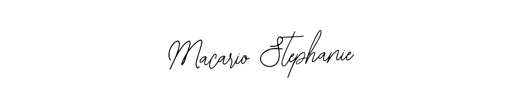 Macario Stephanie stylish signature style. Best Handwritten Sign (Bearetta-2O07w) for my name. Handwritten Signature Collection Ideas for my name Macario Stephanie. Macario Stephanie signature style 12 images and pictures png