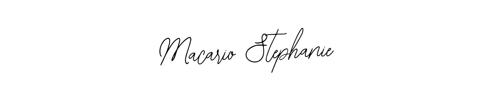 Macario Stephanie stylish signature style. Best Handwritten Sign (Bearetta-2O07w) for my name. Handwritten Signature Collection Ideas for my name Macario Stephanie. Macario Stephanie signature style 12 images and pictures png