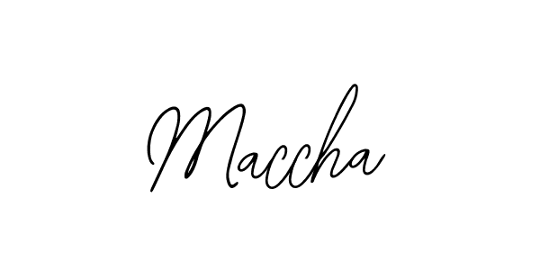 Maccha stylish signature style. Best Handwritten Sign (Bearetta-2O07w) for my name. Handwritten Signature Collection Ideas for my name Maccha. Maccha signature style 12 images and pictures png