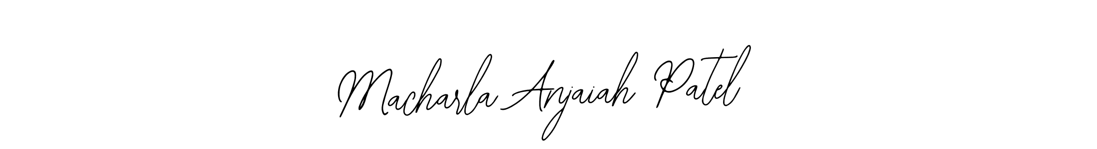 You should practise on your own different ways (Bearetta-2O07w) to write your name (Macharla Anjaiah Patel) in signature. don't let someone else do it for you. Macharla Anjaiah Patel signature style 12 images and pictures png