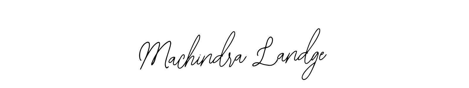 if you are searching for the best signature style for your name Machindra Landge. so please give up your signature search. here we have designed multiple signature styles  using Bearetta-2O07w. Machindra Landge signature style 12 images and pictures png