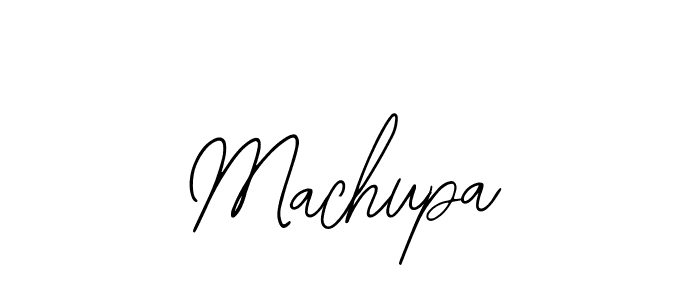 Use a signature maker to create a handwritten signature online. With this signature software, you can design (Bearetta-2O07w) your own signature for name Machupa. Machupa signature style 12 images and pictures png