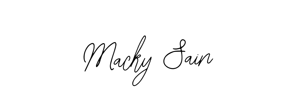 Also we have Macky Sain name is the best signature style. Create professional handwritten signature collection using Bearetta-2O07w autograph style. Macky Sain signature style 12 images and pictures png