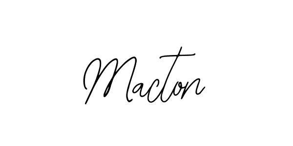 How to make Macton signature? Bearetta-2O07w is a professional autograph style. Create handwritten signature for Macton name. Macton signature style 12 images and pictures png