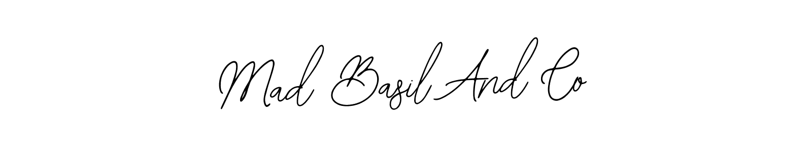 Use a signature maker to create a handwritten signature online. With this signature software, you can design (Bearetta-2O07w) your own signature for name Mad Basil And Co. Mad Basil And Co signature style 12 images and pictures png