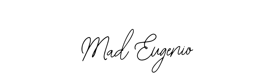 How to make Mad Eugenio name signature. Use Bearetta-2O07w style for creating short signs online. This is the latest handwritten sign. Mad Eugenio signature style 12 images and pictures png