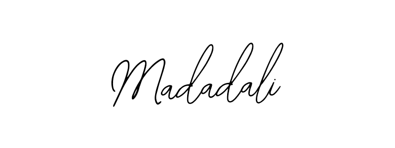 if you are searching for the best signature style for your name Madadali. so please give up your signature search. here we have designed multiple signature styles  using Bearetta-2O07w. Madadali signature style 12 images and pictures png