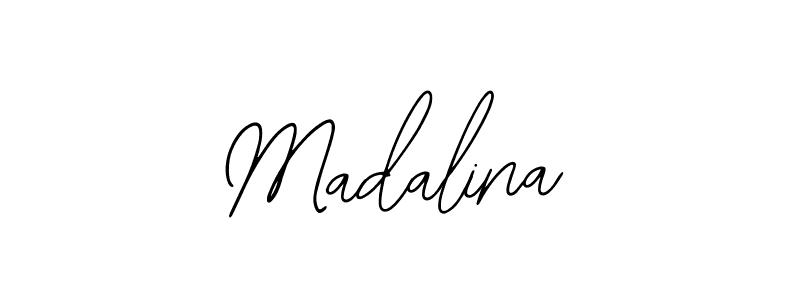 Design your own signature with our free online signature maker. With this signature software, you can create a handwritten (Bearetta-2O07w) signature for name Madalina. Madalina signature style 12 images and pictures png