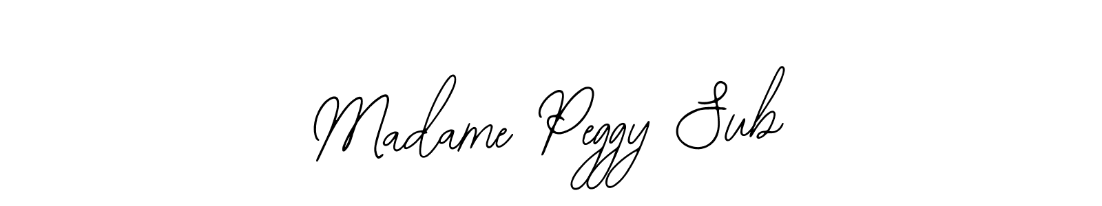 Similarly Bearetta-2O07w is the best handwritten signature design. Signature creator online .You can use it as an online autograph creator for name Madame Peggy Sub. Madame Peggy Sub signature style 12 images and pictures png