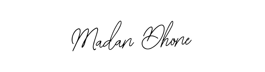 How to make Madan Dhone name signature. Use Bearetta-2O07w style for creating short signs online. This is the latest handwritten sign. Madan Dhone signature style 12 images and pictures png