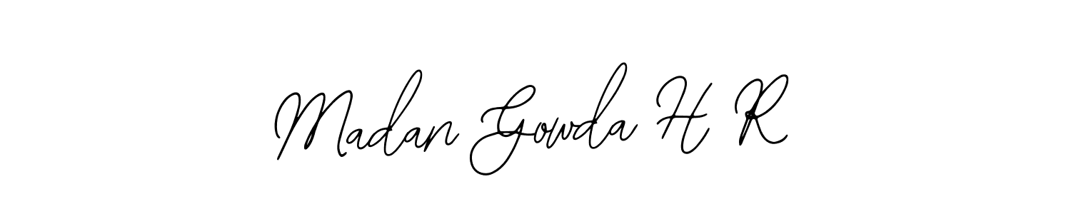 Also we have Madan Gowda H R name is the best signature style. Create professional handwritten signature collection using Bearetta-2O07w autograph style. Madan Gowda H R signature style 12 images and pictures png