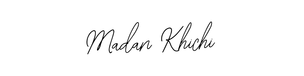 Also You can easily find your signature by using the search form. We will create Madan Khichi name handwritten signature images for you free of cost using Bearetta-2O07w sign style. Madan Khichi signature style 12 images and pictures png