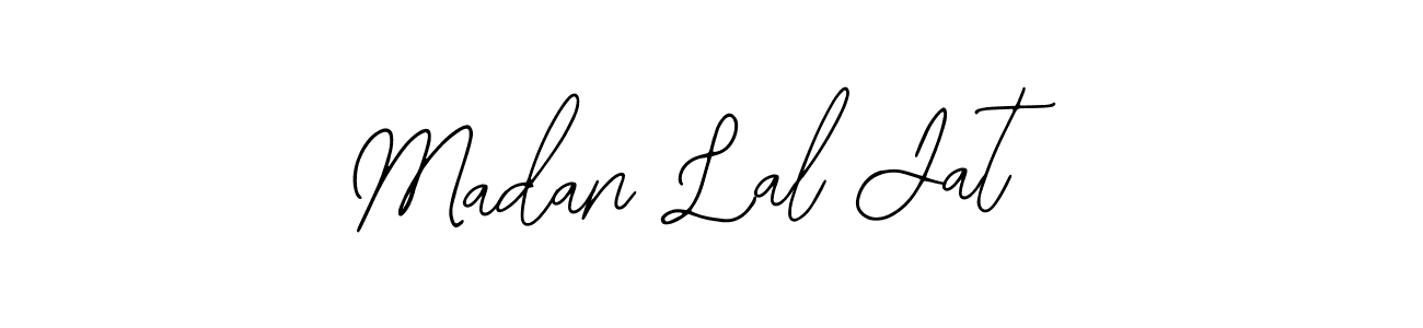 How to make Madan Lal Jat name signature. Use Bearetta-2O07w style for creating short signs online. This is the latest handwritten sign. Madan Lal Jat signature style 12 images and pictures png