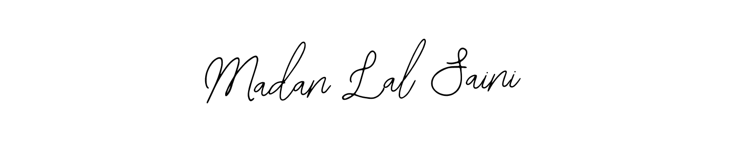 Madan Lal Saini stylish signature style. Best Handwritten Sign (Bearetta-2O07w) for my name. Handwritten Signature Collection Ideas for my name Madan Lal Saini. Madan Lal Saini signature style 12 images and pictures png