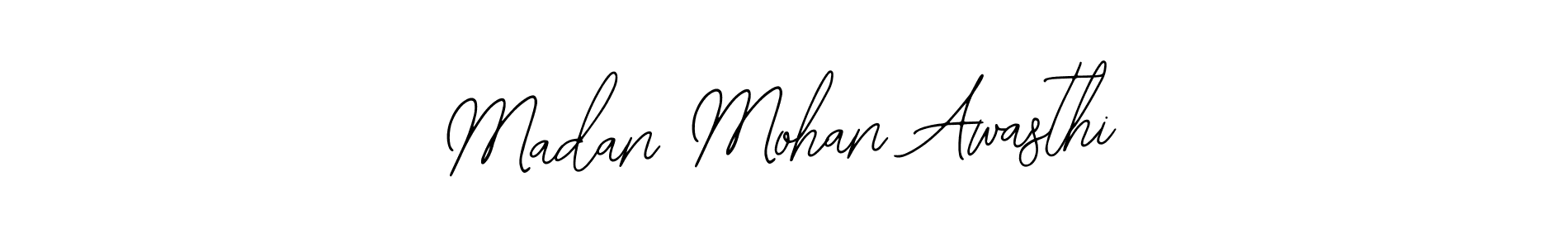 How to make Madan Mohan Awasthi name signature. Use Bearetta-2O07w style for creating short signs online. This is the latest handwritten sign. Madan Mohan Awasthi signature style 12 images and pictures png