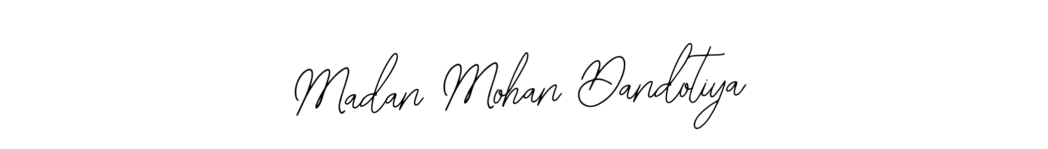 Use a signature maker to create a handwritten signature online. With this signature software, you can design (Bearetta-2O07w) your own signature for name Madan Mohan Dandotiya. Madan Mohan Dandotiya signature style 12 images and pictures png