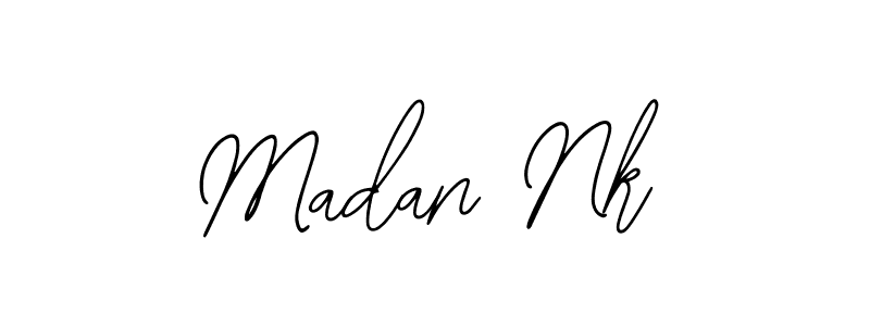 Design your own signature with our free online signature maker. With this signature software, you can create a handwritten (Bearetta-2O07w) signature for name Madan Nk. Madan Nk signature style 12 images and pictures png