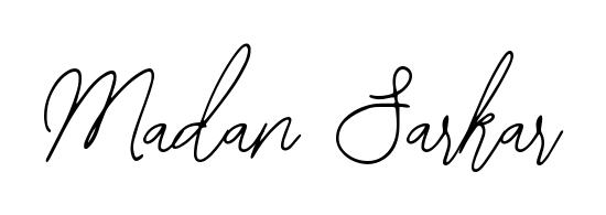 Looking for an artistic signature for Madan Sarkar? The Bearetta-2O07w calligraphy style gives a sophisticated flow suitable for business cards and emails. Madan Sarkar signature style 12 images and pictures png