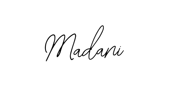 You should practise on your own different ways (Bearetta-2O07w) to write your name (Madani) in signature. don't let someone else do it for you. Madani signature style 12 images and pictures png