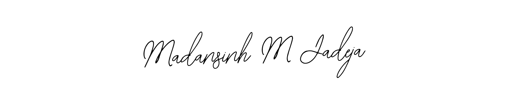 Make a beautiful signature design for name Madansinh M Jadeja. With this signature (Bearetta-2O07w) style, you can create a handwritten signature for free. Madansinh M Jadeja signature style 12 images and pictures png