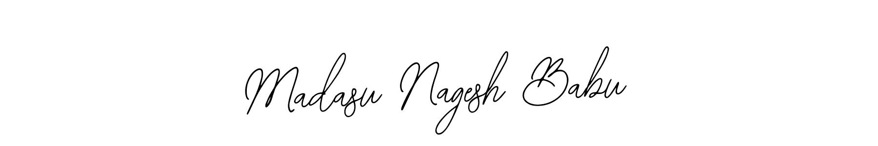 How to make Madasu Nagesh Babu name signature. Use Bearetta-2O07w style for creating short signs online. This is the latest handwritten sign. Madasu Nagesh Babu signature style 12 images and pictures png