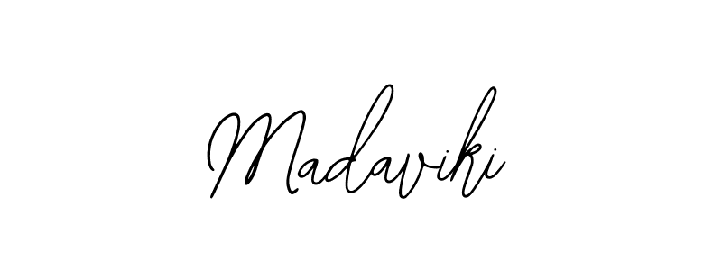 Make a beautiful signature design for name Madaviki. With this signature (Bearetta-2O07w) style, you can create a handwritten signature for free. Madaviki signature style 12 images and pictures png