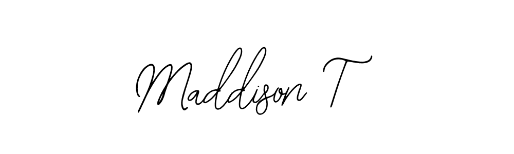 Maddison T stylish signature style. Best Handwritten Sign (Bearetta-2O07w) for my name. Handwritten Signature Collection Ideas for my name Maddison T. Maddison T signature style 12 images and pictures png