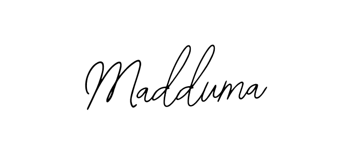 How to make Madduma signature? Bearetta-2O07w is a professional autograph style. Create handwritten signature for Madduma name. Madduma signature style 12 images and pictures png