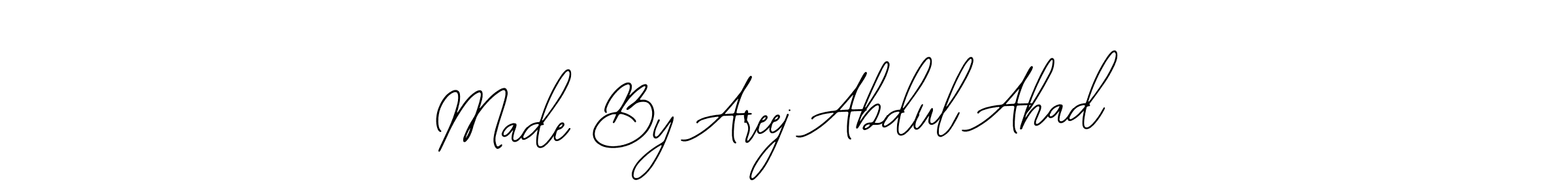 Similarly Bearetta-2O07w is the best handwritten signature design. Signature creator online .You can use it as an online autograph creator for name Made By Areej Abdul Ahad. Made By Areej Abdul Ahad signature style 12 images and pictures png
