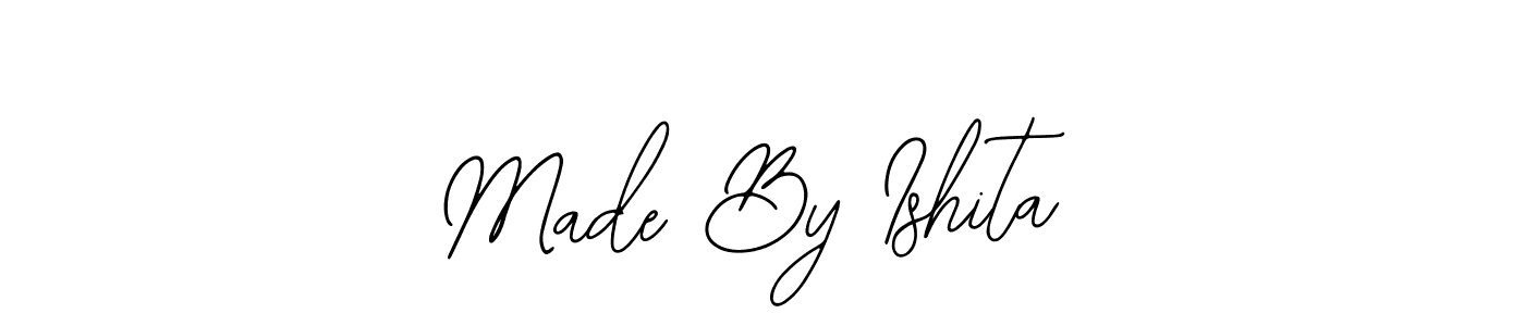 Use a signature maker to create a handwritten signature online. With this signature software, you can design (Bearetta-2O07w) your own signature for name Made By Ishita. Made By Ishita signature style 12 images and pictures png