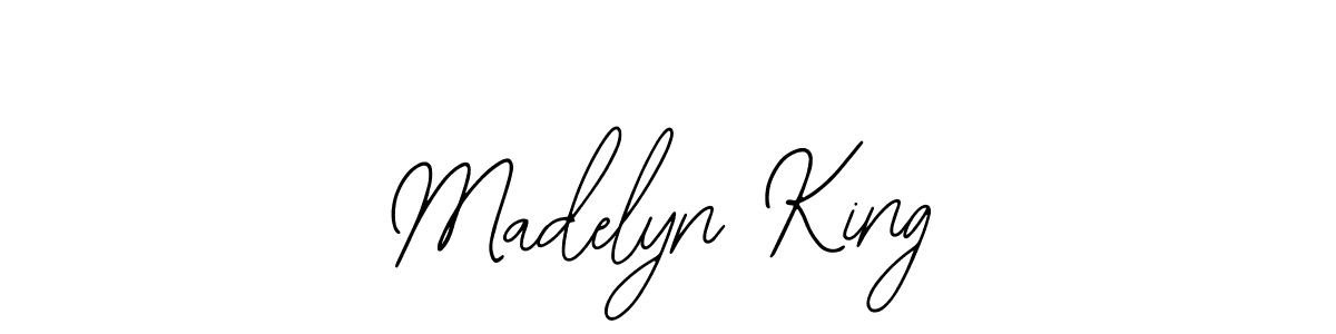 Also You can easily find your signature by using the search form. We will create Madelyn King name handwritten signature images for you free of cost using Bearetta-2O07w sign style. Madelyn King signature style 12 images and pictures png