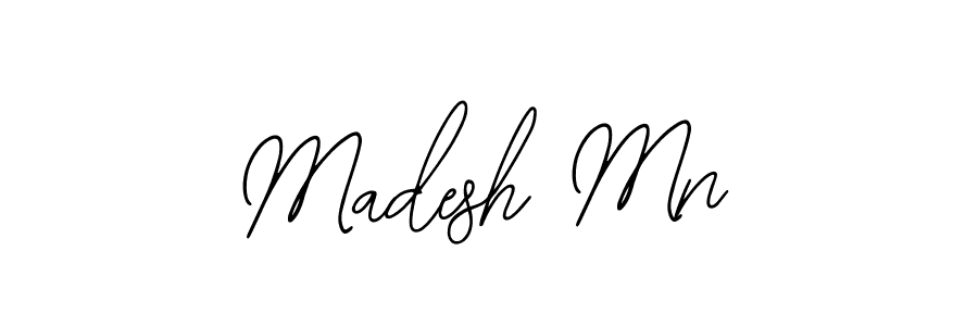 How to make Madesh Mn signature? Bearetta-2O07w is a professional autograph style. Create handwritten signature for Madesh Mn name. Madesh Mn signature style 12 images and pictures png