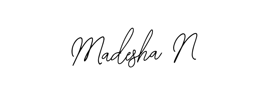 Create a beautiful signature design for name Madesha N. With this signature (Bearetta-2O07w) fonts, you can make a handwritten signature for free. Madesha N signature style 12 images and pictures png