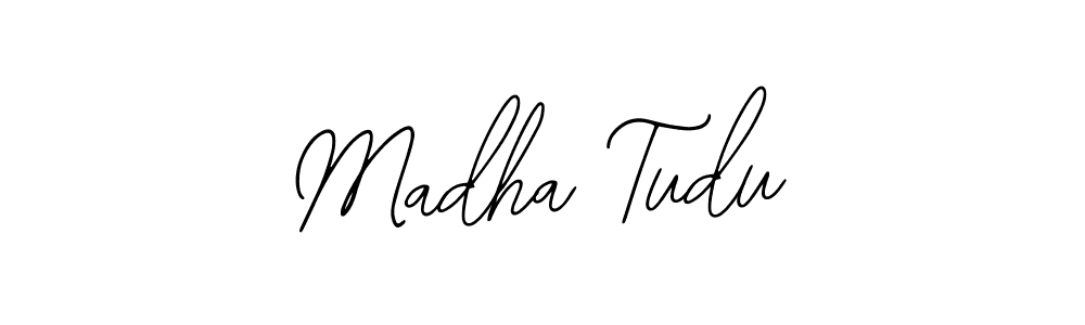 Design your own signature with our free online signature maker. With this signature software, you can create a handwritten (Bearetta-2O07w) signature for name Madha Tudu. Madha Tudu signature style 12 images and pictures png