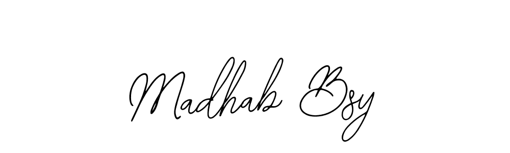 Make a beautiful signature design for name Madhab Bsy. Use this online signature maker to create a handwritten signature for free. Madhab Bsy signature style 12 images and pictures png