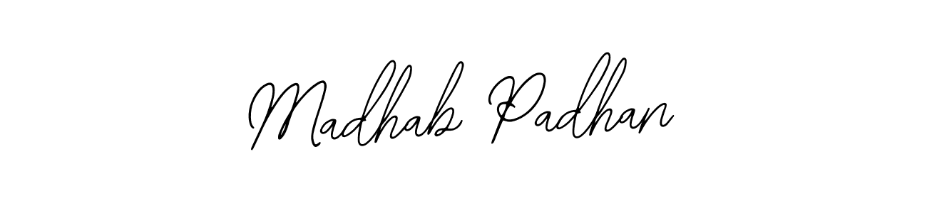 The best way (Bearetta-2O07w) to make a short signature is to pick only two or three words in your name. The name Madhab Padhan include a total of six letters. For converting this name. Madhab Padhan signature style 12 images and pictures png