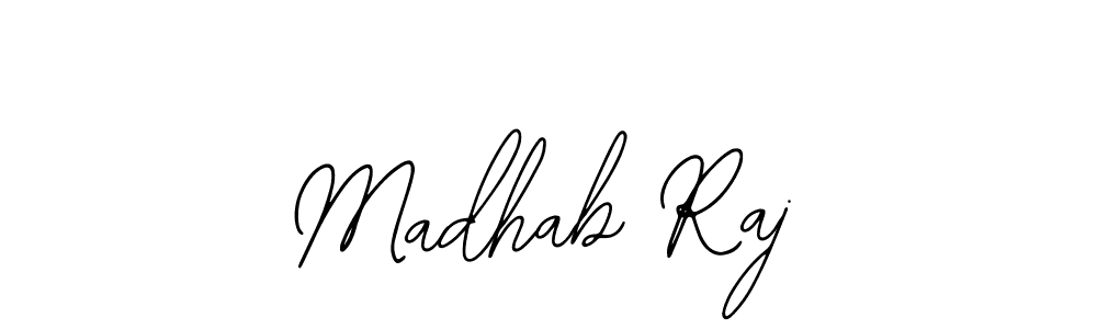 You should practise on your own different ways (Bearetta-2O07w) to write your name (Madhab Raj) in signature. don't let someone else do it for you. Madhab Raj signature style 12 images and pictures png