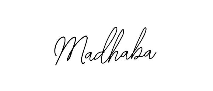 Also we have Madhaba name is the best signature style. Create professional handwritten signature collection using Bearetta-2O07w autograph style. Madhaba signature style 12 images and pictures png
