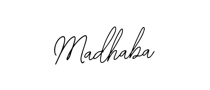 Also we have Madhaba name is the best signature style. Create professional handwritten signature collection using Bearetta-2O07w autograph style. Madhaba signature style 12 images and pictures png