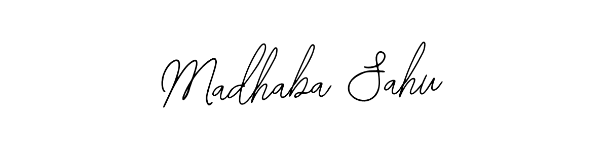 How to make Madhaba Sahu name signature. Use Bearetta-2O07w style for creating short signs online. This is the latest handwritten sign. Madhaba Sahu signature style 12 images and pictures png