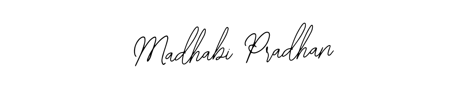 The best way (Bearetta-2O07w) to make a short signature is to pick only two or three words in your name. The name Madhabi Pradhan include a total of six letters. For converting this name. Madhabi Pradhan signature style 12 images and pictures png
