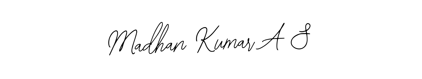 Create a beautiful signature design for name Madhan Kumar A S. With this signature (Bearetta-2O07w) fonts, you can make a handwritten signature for free. Madhan Kumar A S signature style 12 images and pictures png