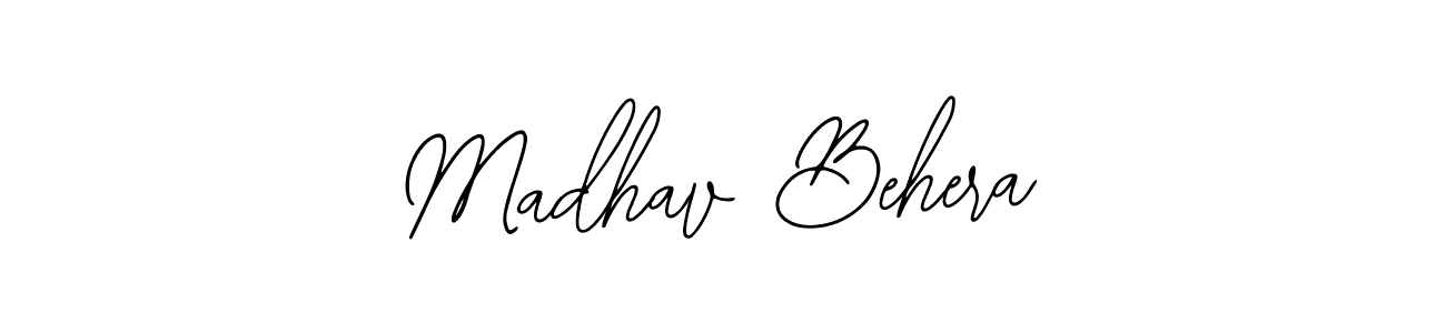 You should practise on your own different ways (Bearetta-2O07w) to write your name (Madhav Behera) in signature. don't let someone else do it for you. Madhav Behera signature style 12 images and pictures png