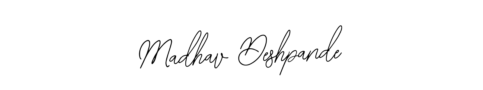 Make a beautiful signature design for name Madhav Deshpande. With this signature (Bearetta-2O07w) style, you can create a handwritten signature for free. Madhav Deshpande signature style 12 images and pictures png
