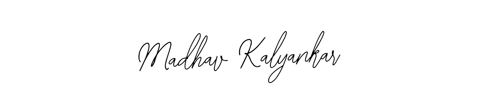 You should practise on your own different ways (Bearetta-2O07w) to write your name (Madhav Kalyankar) in signature. don't let someone else do it for you. Madhav Kalyankar signature style 12 images and pictures png