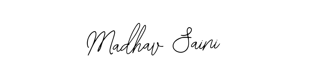 Make a beautiful signature design for name Madhav Saini. With this signature (Bearetta-2O07w) style, you can create a handwritten signature for free. Madhav Saini signature style 12 images and pictures png