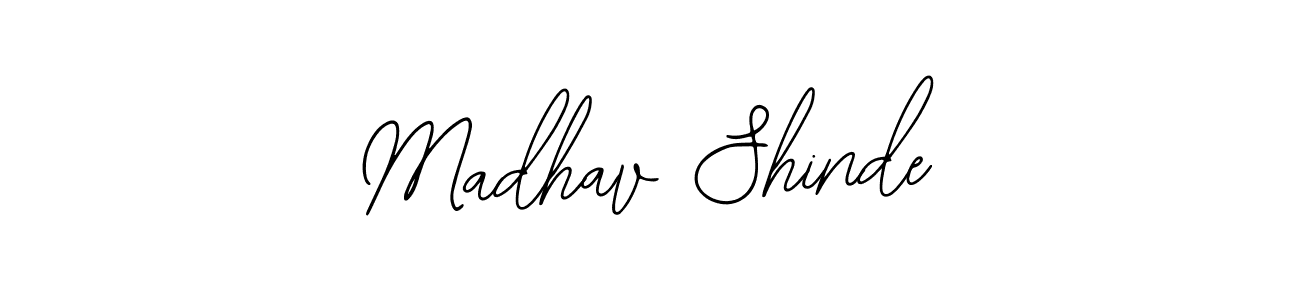 Similarly Bearetta-2O07w is the best handwritten signature design. Signature creator online .You can use it as an online autograph creator for name Madhav Shinde. Madhav Shinde signature style 12 images and pictures png
