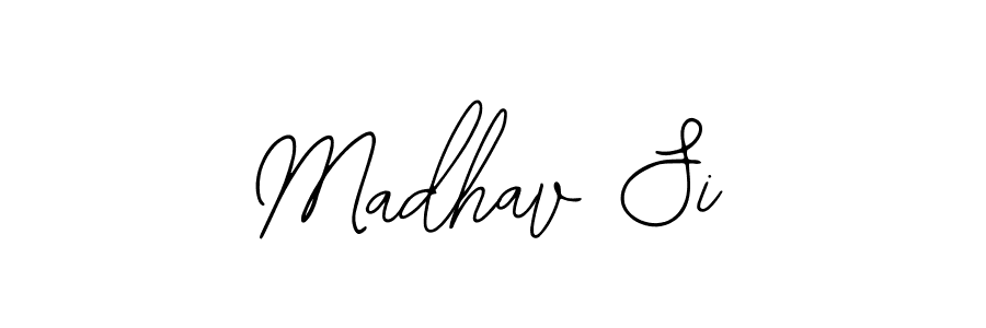 How to make Madhav Si name signature. Use Bearetta-2O07w style for creating short signs online. This is the latest handwritten sign. Madhav Si signature style 12 images and pictures png