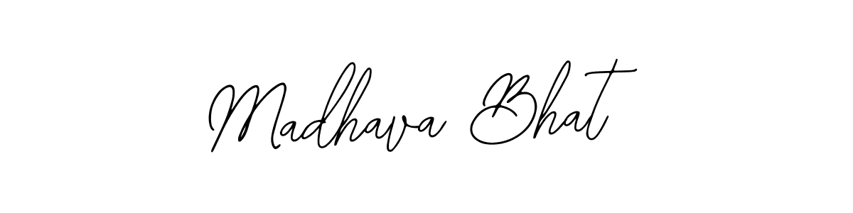 You should practise on your own different ways (Bearetta-2O07w) to write your name (Madhava Bhat) in signature. don't let someone else do it for you. Madhava Bhat signature style 12 images and pictures png